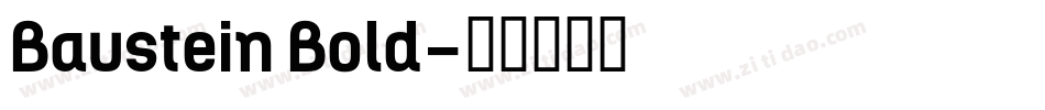 Baustein Bold字体转换